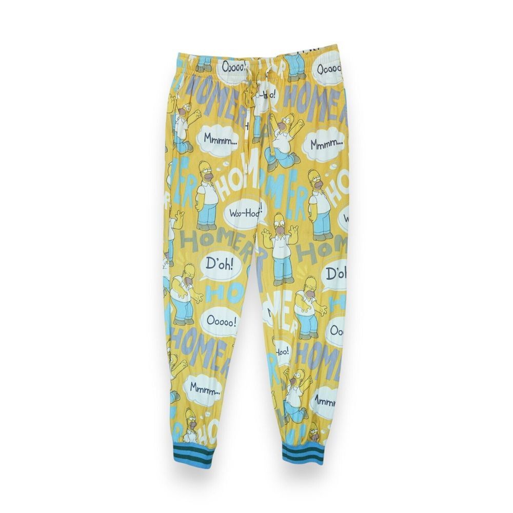 The Simpson Homer All Over Print Sleepwear Jogger Pajama Pants‎ Size Large Men's